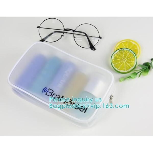 Environmental Material Customized EVA PVC CPE Frosted Slider Bag Zipper Bag, Slider Zipper Pouch