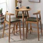 High Back Solid Wood Bar Chairs for Home Furniture Comfortable and Stylish