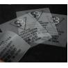 Buy cheap Screen Printed Clear TPU Washing Instruction Labels For Garments from wholesalers