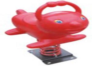 China Red Whale Style Playground Spring Animals , Plastic Playground Spring Rocker factory