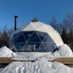 2022 Popular Design Winter Warm Outdoor Glamping Geodesic Dome Tent On Mountains