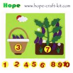Felt DIY Material Kids Toddler Children Numbers Education Kits Teaching Aids