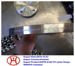 China UNS S31803 1.4462 ASTM A182 F51 plate flange factory