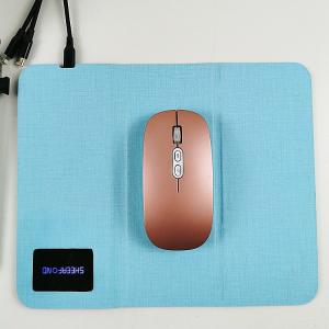 China PU Leather Wireless Charging Mouse Pad Foldable Multifunctional factory