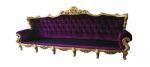 Silver FRP Frame Wooden Luxury Sofa OEM ODM Classical Bar Club Salon Couch