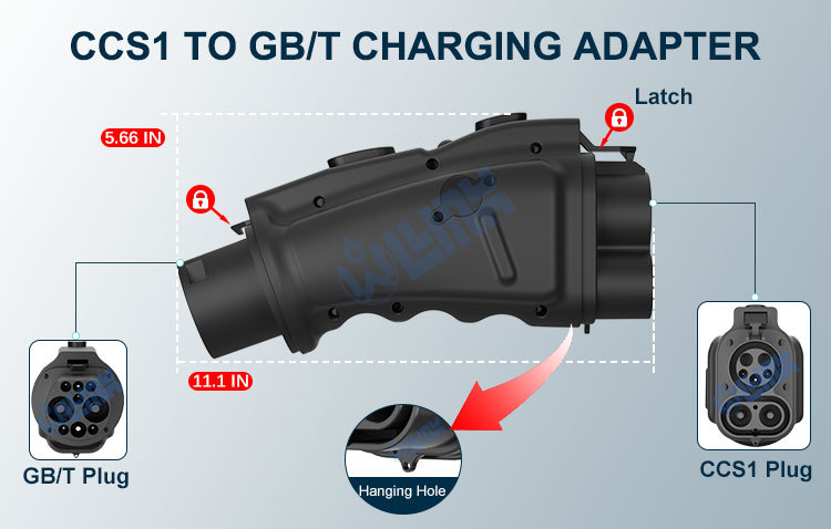 DC Charging EV Adapter CCS2 to GBT Connector CHAdeMO to GBT CCS1 to GBT for