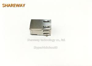 China Tab Up RJ45 Connector 10 Pins With Integrated Magnetics 350 UH Minimum OCL factory