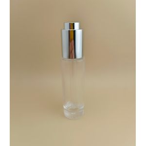 Delicate Design Clear Smooth Round Long Dropper Bottle K-GBL30 for Essence