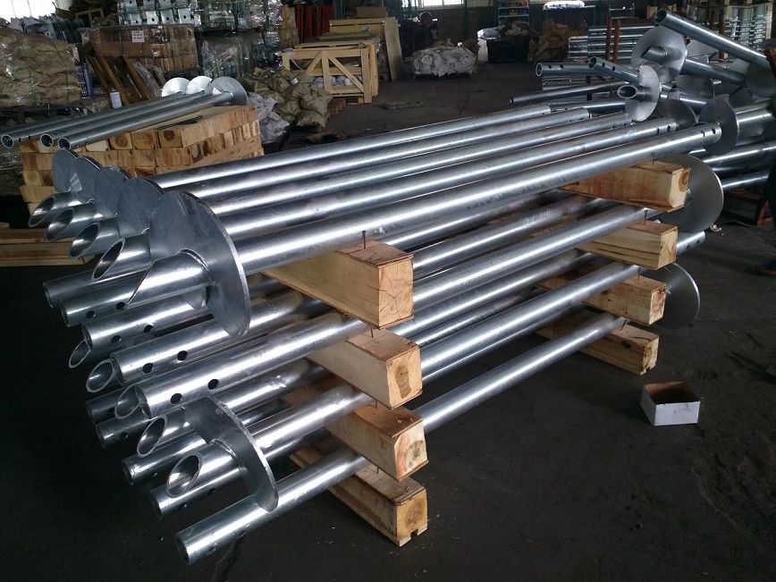 Superior Corrosion Resistant Helical Screw Pile Producer Galvanized Helical Piles