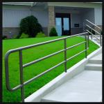 Powder Coated Aluminum Railing Weatherproof Heavy Duty Aluminum Stair Railing