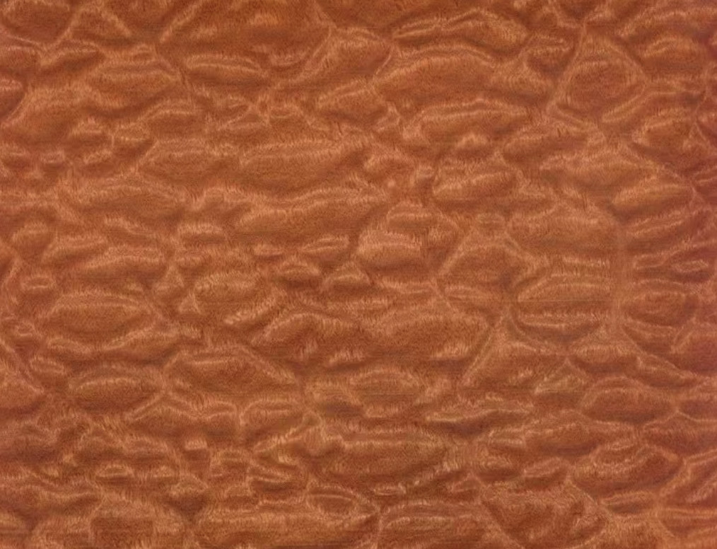 Sapele Pommele Veneer Dyed Wood Veneer Sheets Length 2-3.6m