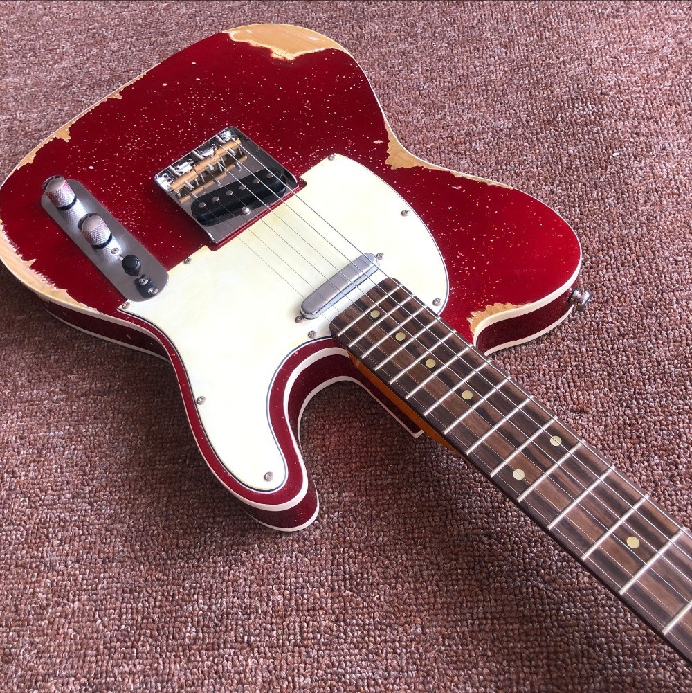 Classical TELE 6 Strings rosewood fingerboard Electric Guitar,telecaster gitaar relics
