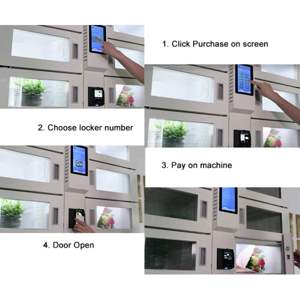 Smart Temperature Controlled Refrigerated Lockers 240V For Meat Egg 7 / 15 Inch