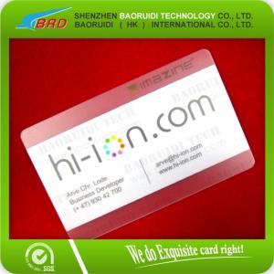 China Printing Transparent PVC Die Cut Membership Card factory