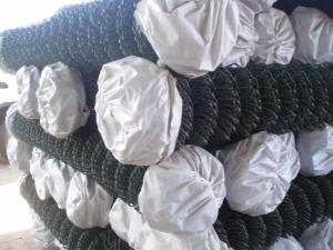 China Galvanized CYCLONE FENCE Chain Link Fencing 55mm For Garden Residential factory