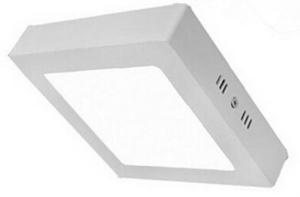 China White Frame Battery Power Led Ceiling Panel Lights Surface Mounted factory