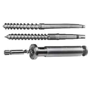 China Bimetallic Cold Feed Extruder Screw And Barrel Diameter 35mm For Rubber Machine factory