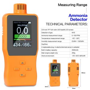 Ammonia Gas Temperature And Humidity Monitoring Detector For Precise Measurement