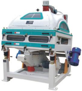 China Suction Type Grain Destoner Machine 7T/H With Dual Vibrating Motors factory