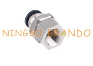 China 1/4'' 8mm Quick Connect Bulkhead Female Straight Pneumatic Hose Fittings factory