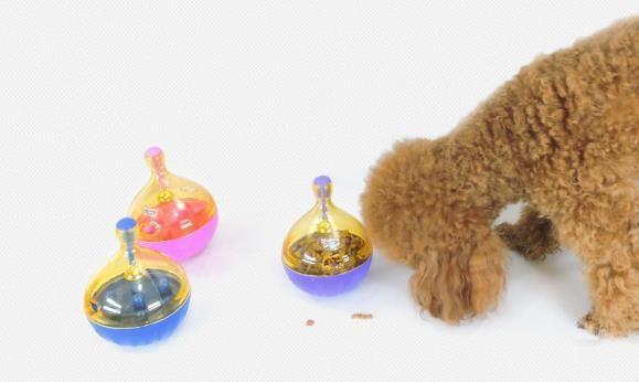 Interactive Tumbler Dog Treat Ball, Dog Leaky Food Dispensing Toy Puzzle Ball