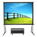 Fast Fold Mobile 120 inch projection screen for indoor / outdoor events