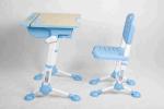 Hidden Drawer Plastic Kids Playroom Furniture Desk And Chair Set Adjustable