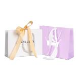 Customer's Logo Retail Boutique Shopping Gift Luxury White Paper Bag with