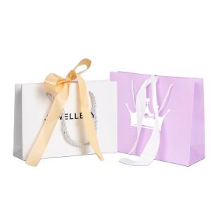China Shopping Gift Bag Custom Private Logo Printed Black Big Personalized Luxury Paper Bag factory
