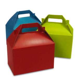 China Red Cake Take Away Paper Packaging Box Customized Design Logo Printing factory