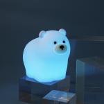 OEM Led Cute Cartoon Silicone Bear Sleep Lamp Usb Rechargeable Night Lamp Baby