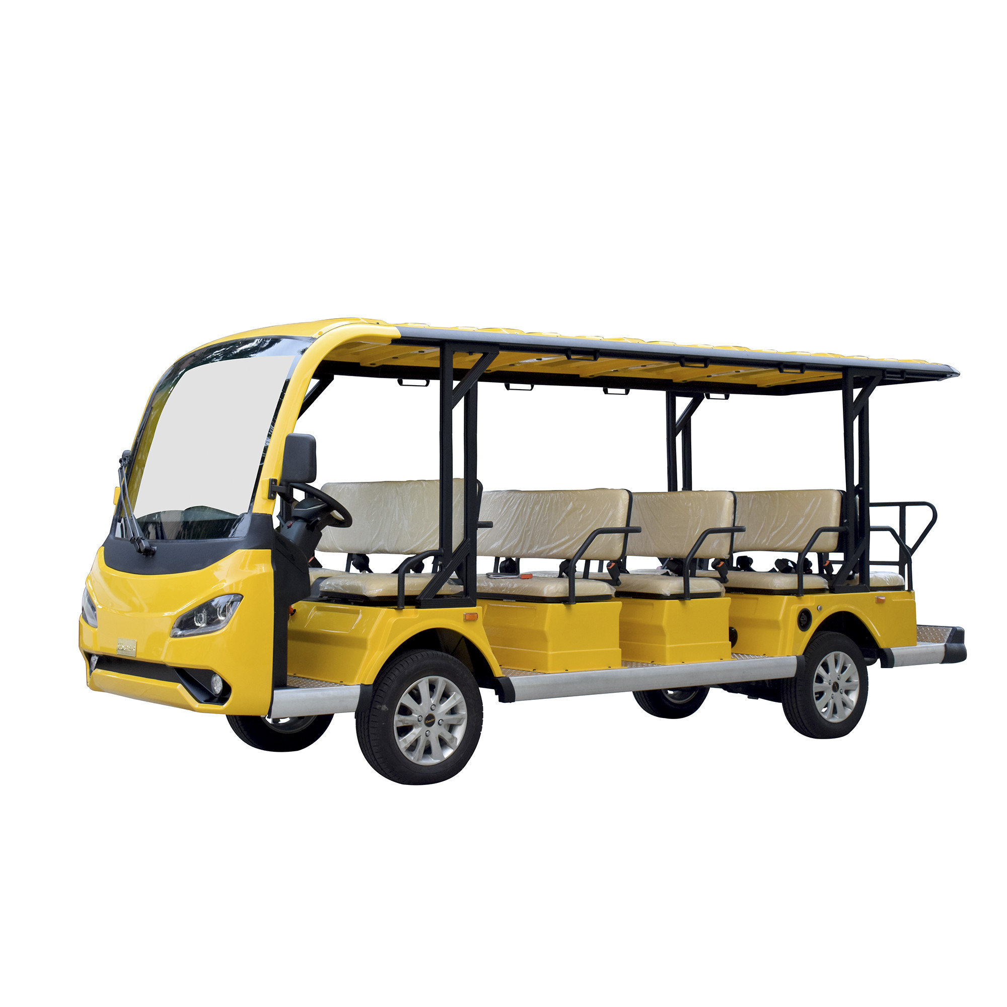 14 Passenger Excursion Electric Sightseeing Shuttle Bus With 72V Lithium Battery