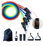 Weight Clearly Marked Resistance Band Kit 5 Fitness Workout Bands Stackable Up