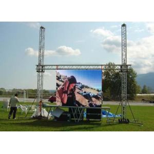China P10 1R1G1B IP65 VGA Iron Full Color Electronic Outdoor Led Video Wall Rental on sale