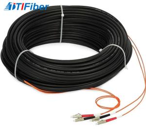 China Indoor FTTH Drop Cable Fiber Optic Patch Cord Singlemode With SC LC ST FC Connector factory