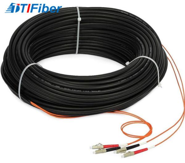 Indoor FTTH Drop Cable Fiber Optic Patch Cord Singlemode With SC LC ST FC