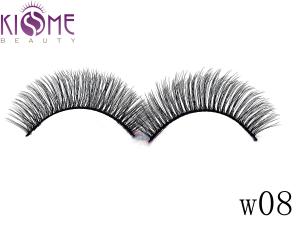 China Durable Shine Whispy Faux Mink Eyelashes Multi Layers Makeup Application factory