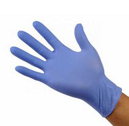 China Dip Flock Lined Non Powdered Latex Gloves , Purple Color Latex Exam Gloves factory
