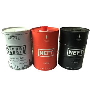China 750ml Aluminum Metal Beer Can Embossed Small Round Tin Containers on sale