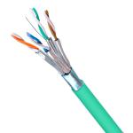 Network 23AWG 550MHz FFTP CAT6A Cable 1000FT With Green PVC Jacket