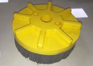 China Deburring Tufted Nylon Abrasive Disc Brush 150MM Outer Diameter X 25.4MM Inner Hole factory