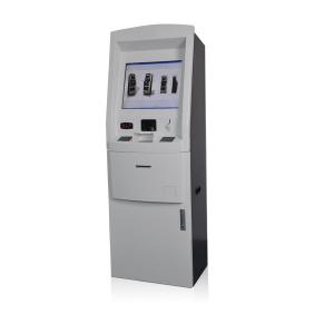 China Free Lobby Standing Self Payment Kiosk With Bank Card And Cash Payment factory
