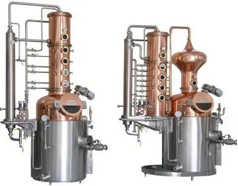 Customized 2000 KG Stainless Steel/Copper Column Alcohol Distiller Distillation