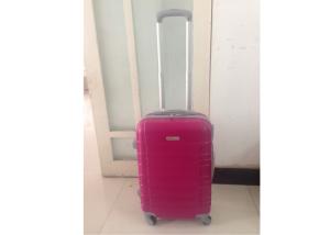 China Lightweight Trolley Cute Pink Luggage Sets ABS Waterproof 4 Wheels For Women factory