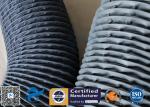 6" Grey PVC Coated Fiberglass Fabric Flexible Air Duct For Fume Extraction