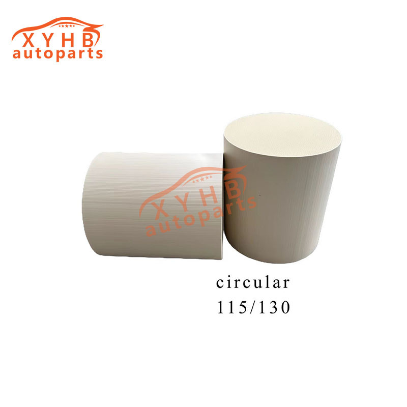 Ceramic Carrier Round High-Quality Three-Way Catalytic Filter Element Euro 1-5 Model: 115*130