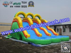 China 18OZ PVC Fun Adult Inflatable Water Slides Rentals For Event And Party factory