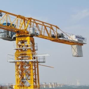 China Construction Machine Flat Top Tower Crane 70m Jib Length factory
