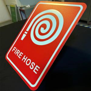 China ISO Standards Photoluminescent Fire Hose Signs 1mm Thickness factory