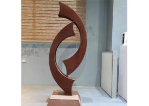 China Abstract Outdoor Garden Decorative Corten Steel Sculpture factory
